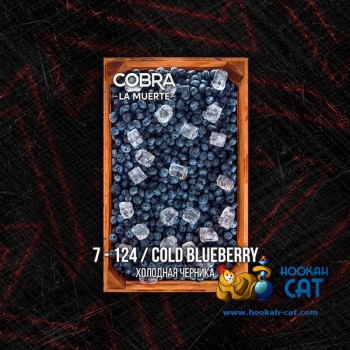 Табак для кальяна Cobra La Muerte Cold Blueberry (Кобра Холодная Черника Ла Муэрте) 40г Акцизный - фото 1